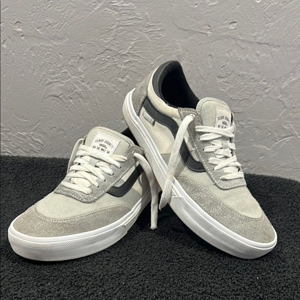 🔥🔥 VANS Gilbert Crockett Pro Gray Navy Black Skate Shoes Sneakers Size 7.5 - E